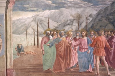 The Tribute Money, from the Brancacci Chapel (detail) by Tommaso Masaccio